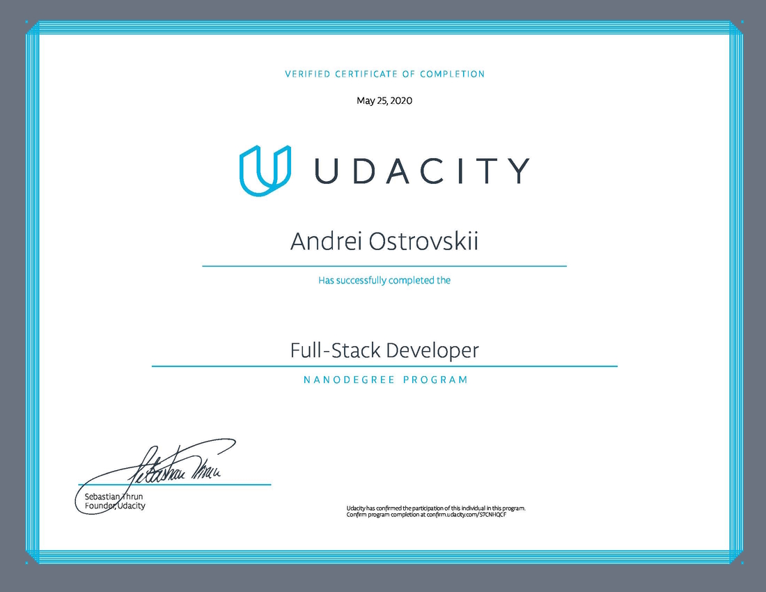 Full-Stack Developer Nanodegree